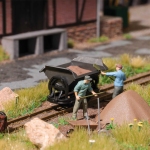 Busch 12455 - H0 - Action-Set Kipplore beladen